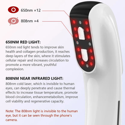 4x808nm Cold Laser Therapy Device - TENS & LLLT for Joint & Muscle Pain Relief | JUST FIT IN JUST FIT IN