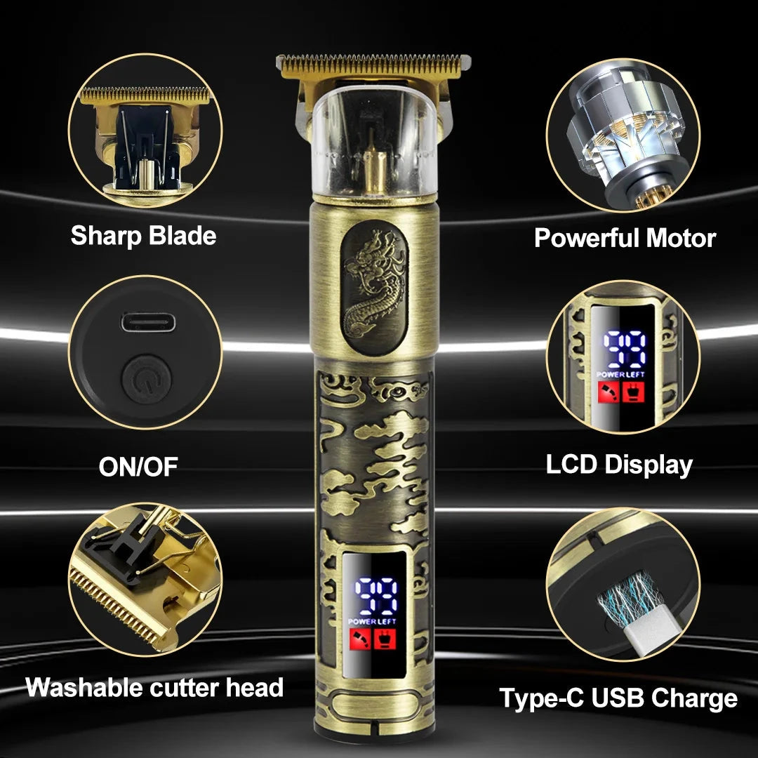Sejoy Hair Clippers for Men Cordless Professional Electric Trimmers Rechargeable lLED Display Hair Cutting Kits JUST FIT IN