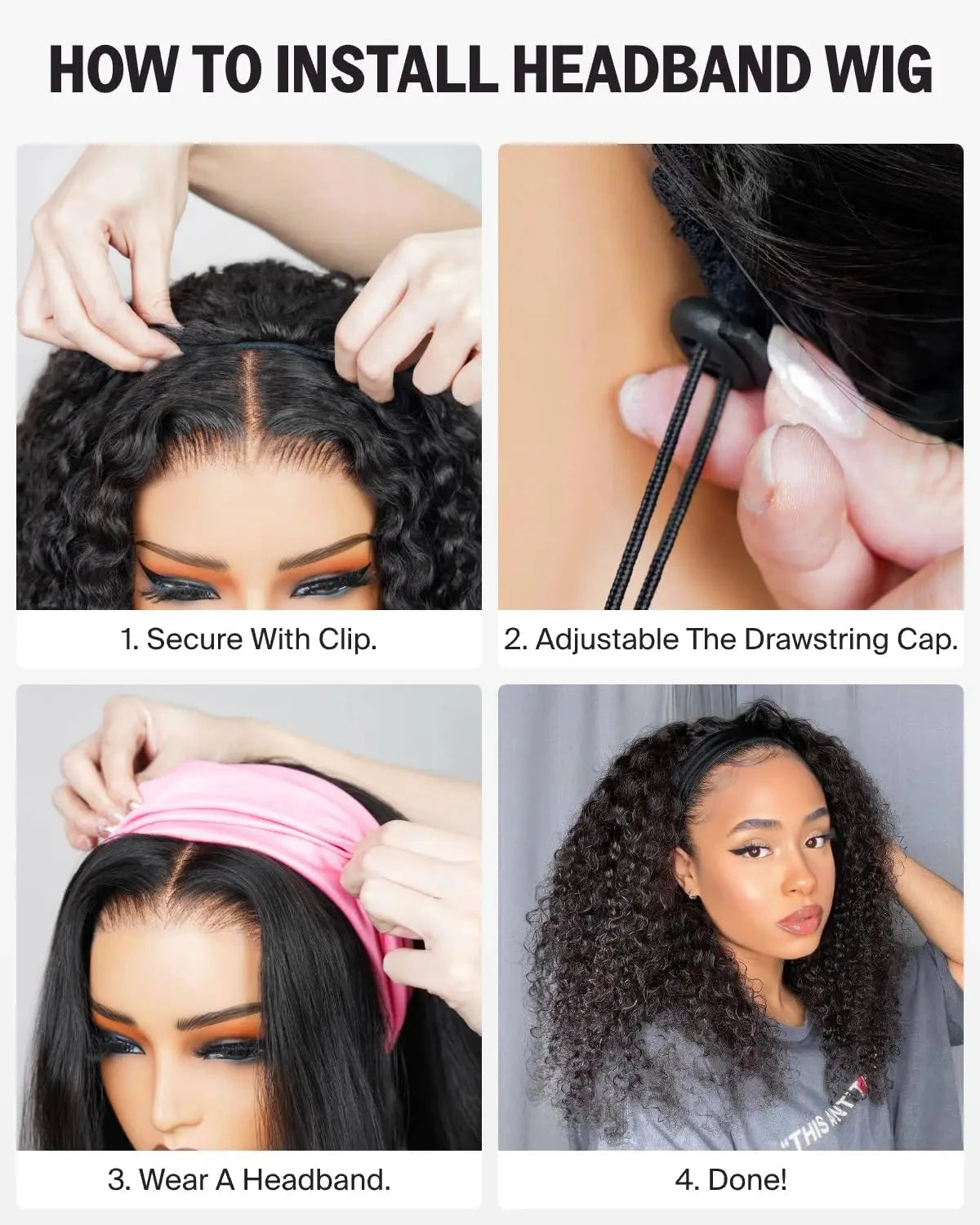 Mongolian Afro Kinky Curly Hair Bundles - 4B 4C Remy Human Hair Weave 3 Bundles | JUST FIT IN JUST FIT IN