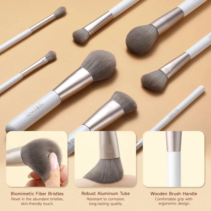 Voltsify Professional Makeup Brush Set 18 Pcs for Foundation Powder Concealers Eye Shadows Blush JUST FIT IN