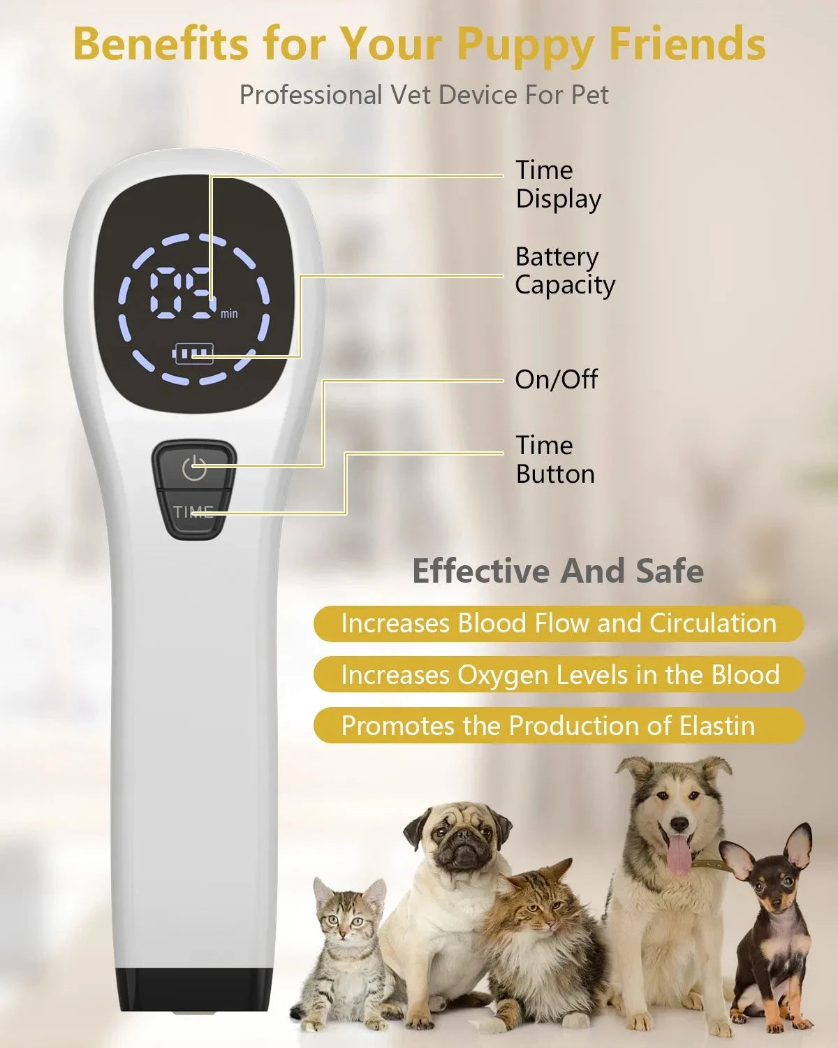 2x808nm Laser Human/Vet Device with LED Display Joint&Muscles Pain Relief for Infrared Light LLLT Physiotherapy Equipment JUST FIT IN