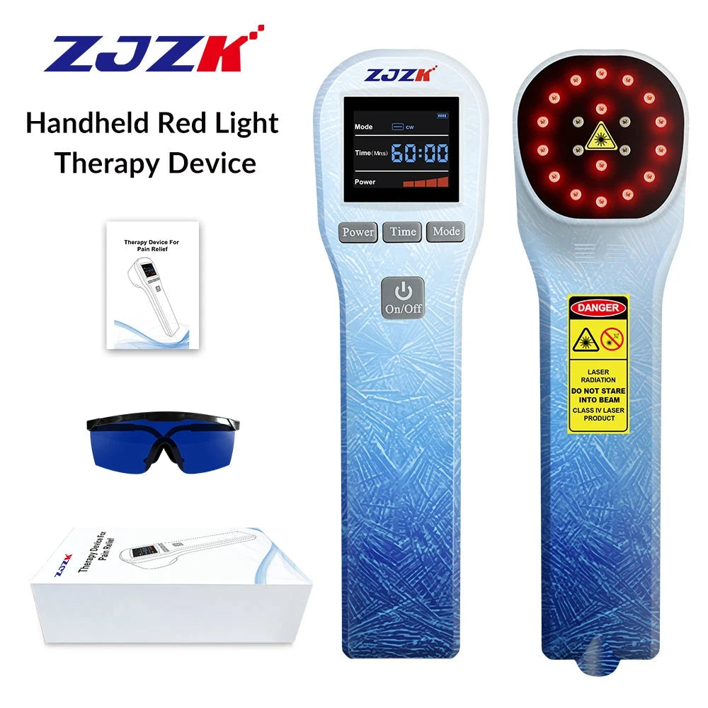 650nm + 808nm Laser Therapy Device - 20 Diodes for Arthritis & Diabetic Foot Pain Relief | JUST FIT IN JUST FIT IN