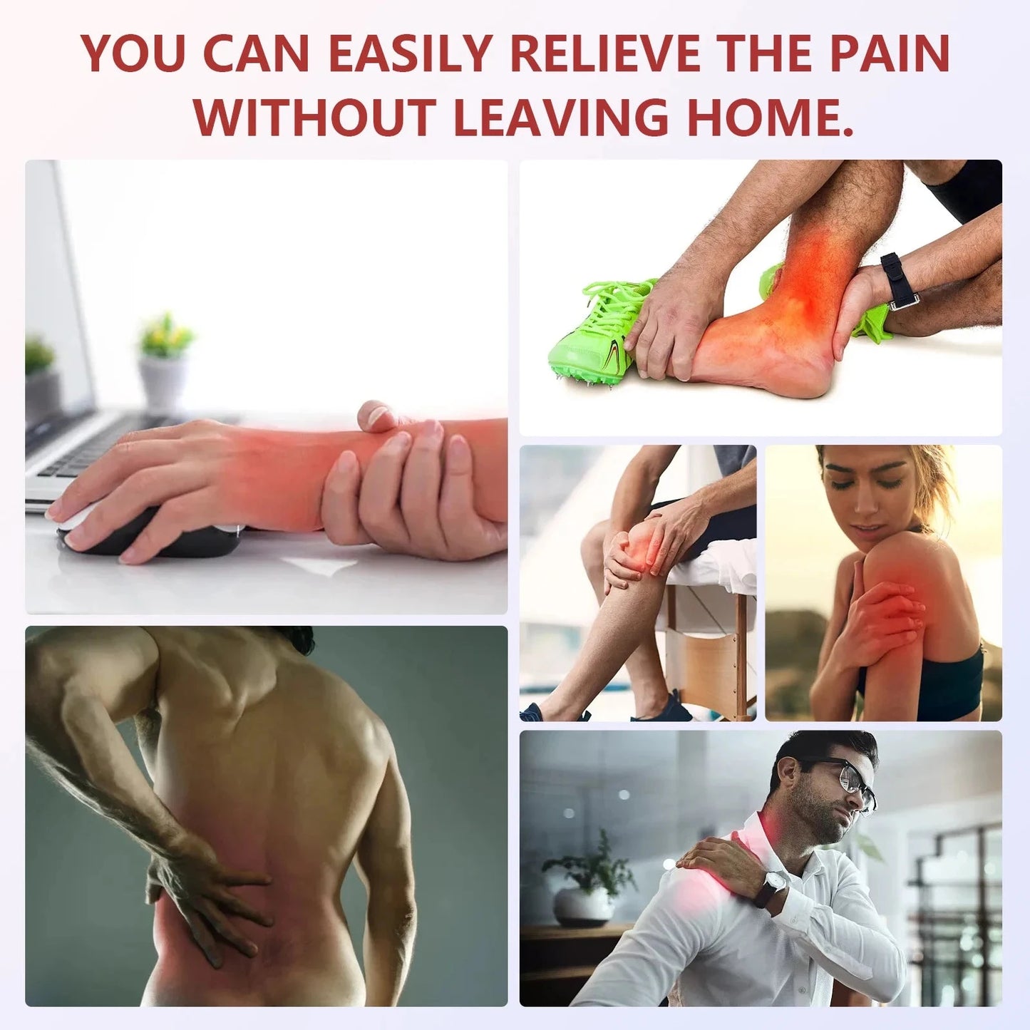 4x808nm Cold Laser Therapy Device - TENS & LLLT for Joint & Muscle Pain Relief | JUST FIT IN JUST FIT IN