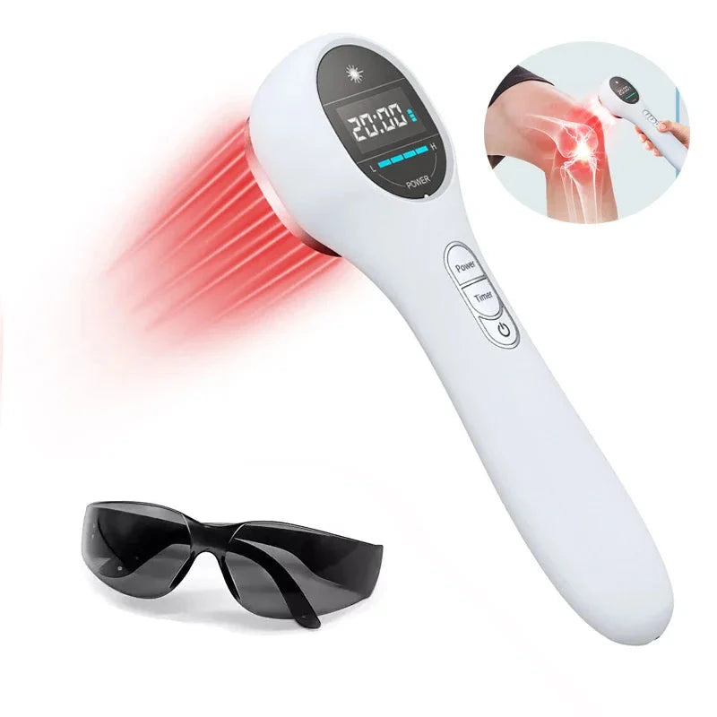 650nm + 808nm Cold Laser Therapy Device - Red Light Pain Relief for Arthritis | JUST FIT IN JUST FIT IN