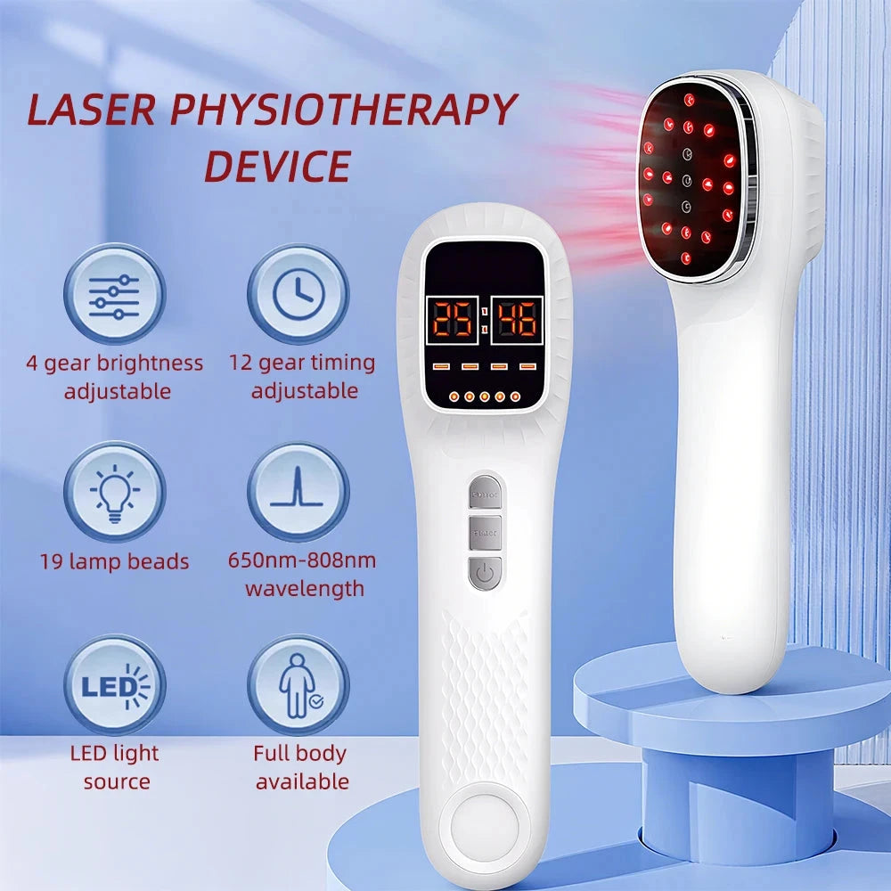 650nm+808nm Handheld Face Body Red Light Infrared Beauty Device Skin Rejuvenation Muscle Joint Body Fatigue Relief Health Care JUST FIT IN