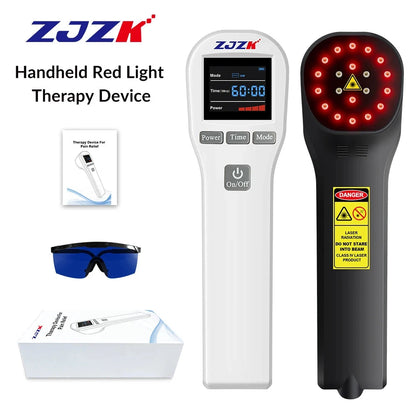 650nm + 808nm Laser Therapy Device - 20 Diodes for Arthritis & Diabetic Foot Pain Relief | JUST FIT IN JUST FIT IN