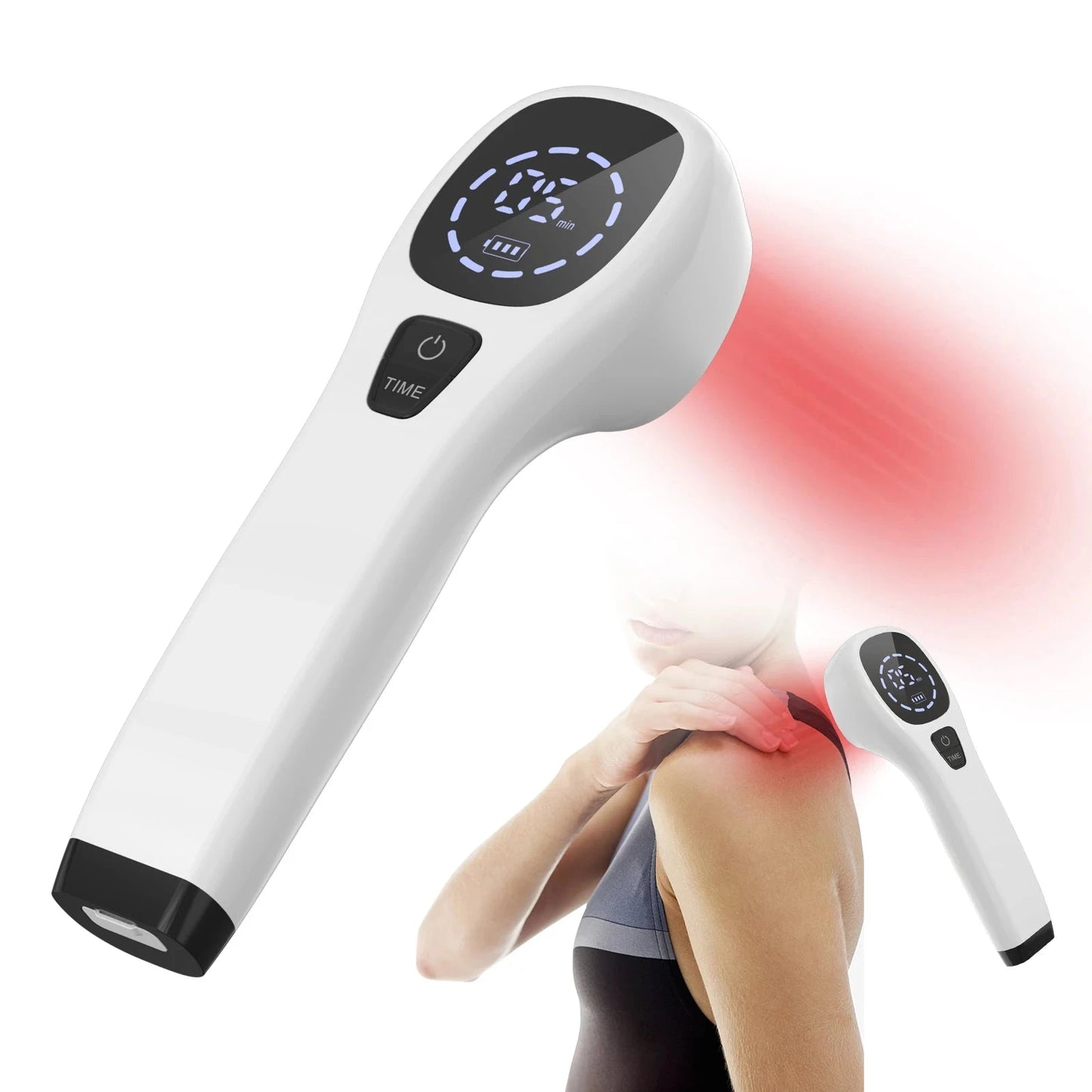 2x808nm Laser Human/Vet Device with LED Display Joint&Muscles Pain Relief for Infrared Light LLLT Physiotherapy Equipment JUST FIT IN