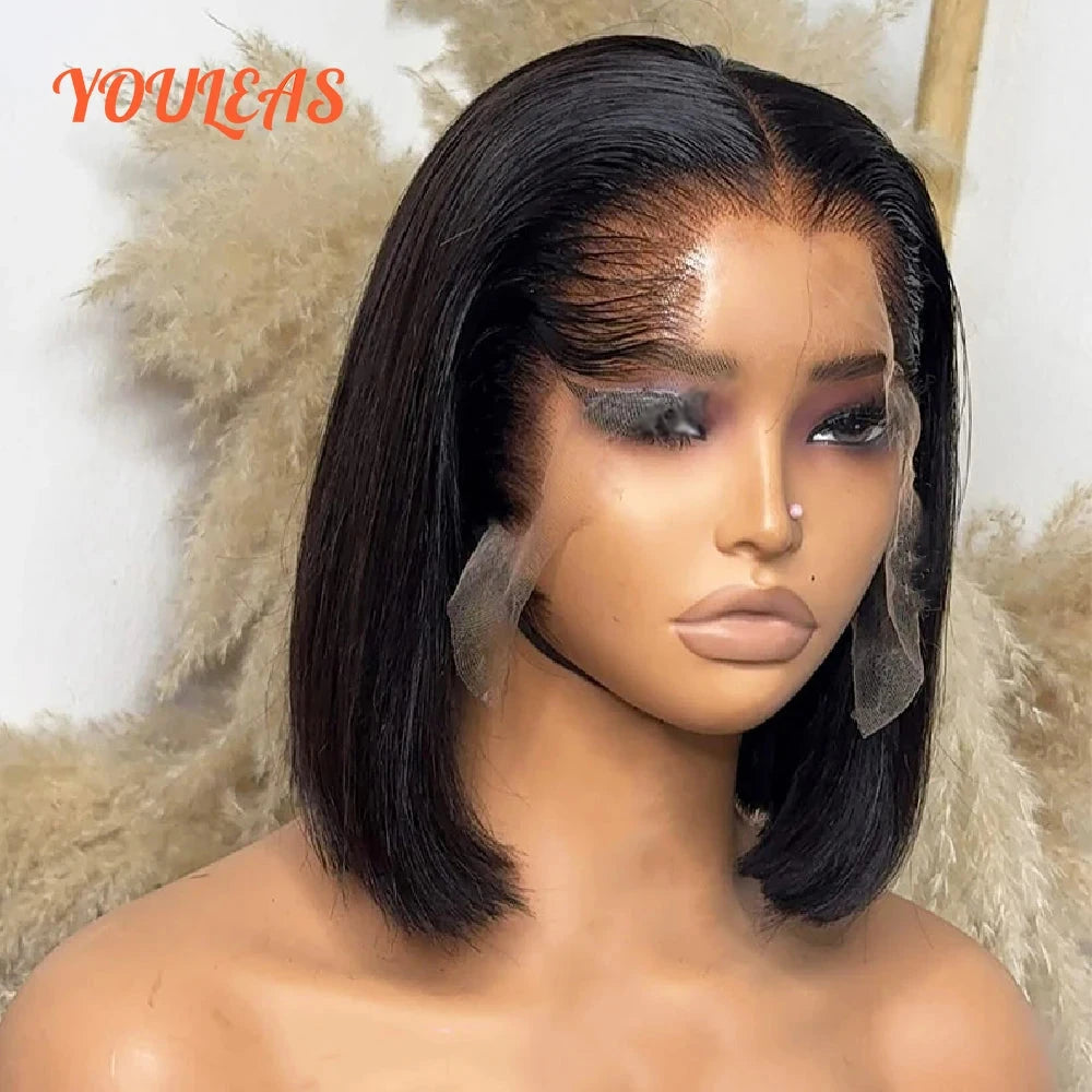 13x4 HD Lace Front Wig - Dark Blonde Straight Bob Glueless Ready To Wear | JUST FIT IN JUST FIT IN