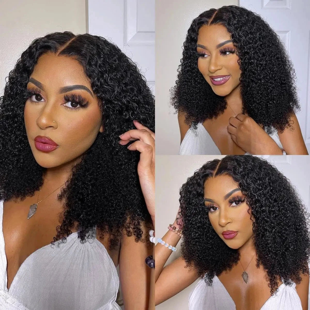 Mongolian Afro Kinky Curly Hair Bundles - 4B 4C Remy Human Hair Weave 3 Bundles | JUST FIT IN JUST FIT IN