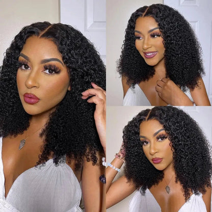 Mongolian Afro Kinky Curly Hair Bundles - 4B 4C Remy Human Hair Weave 3 Bundles | JUST FIT IN JUST FIT IN