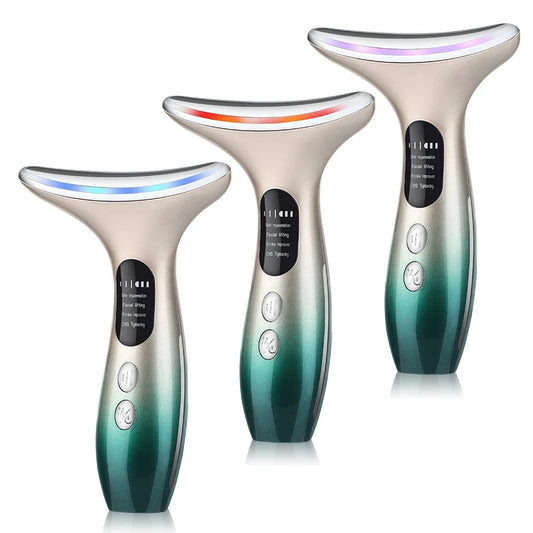 LED Neck & Face Tightening Device - 3 Color Light Therapy for Anti-Aging | JUST FIT IN JUST FIT IN
