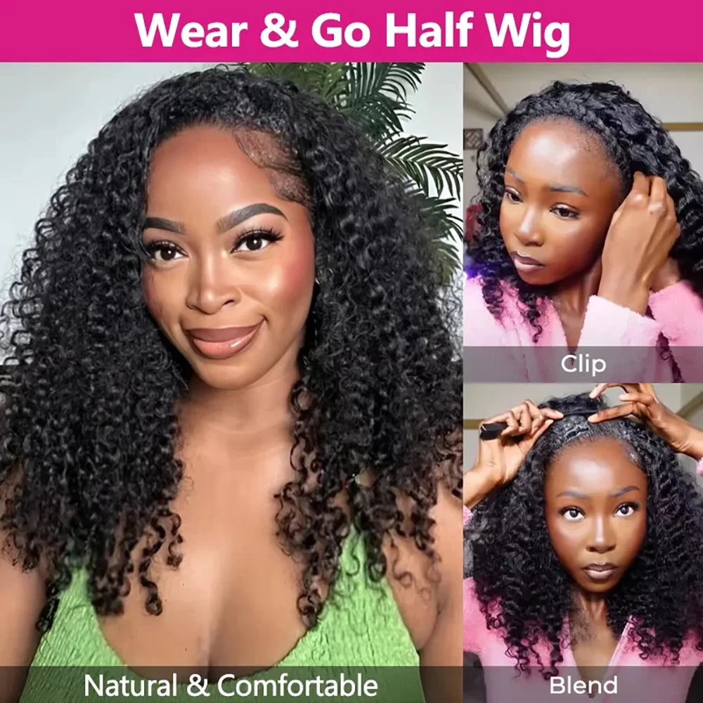 Mongolian Afro Kinky Curly Hair Bundles - 4B 4C Remy Human Hair Weave 3 Bundles | JUST FIT IN JUST FIT IN