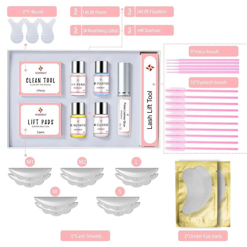 Lash Lift Kit - Upgraded Professional Treatment Lasting 6-8 Weeks | JUST FIT IN JUST FIT IN