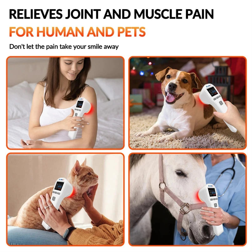 650nm + 808nm Cold Laser Therapy Device - LLLT for Pain Relief & Wound Healing | JUST FIT IN JUST FIT IN