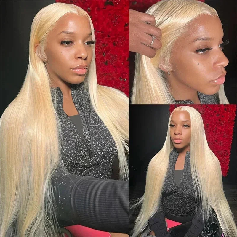 13x4 13x6 HD Lace Frontal Wig - 40-46 Inch 613 Blonde Straight Human Hair | JUST FIT IN JUST FIT IN