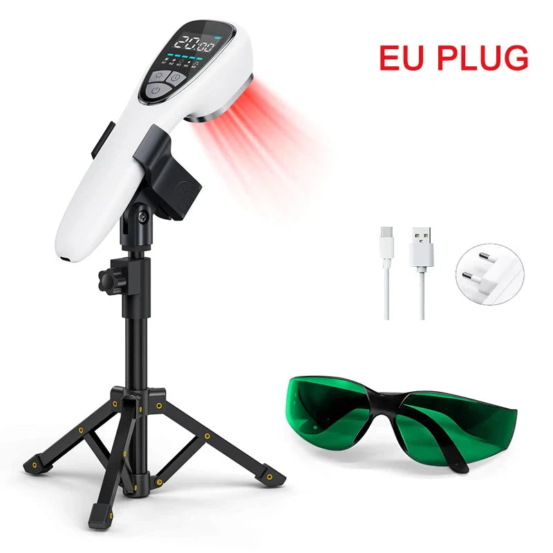 Cold Laser Therapy Device - 18 Diodes (6x808nm + 12x650nm) for Arthritis & Pet Pain Relief | JUST FIT IN JUST FIT IN