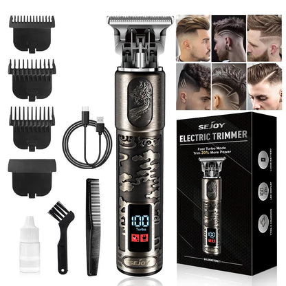 Sejoy Hair Clippers for Men Cordless Professional Electric Trimmers Rechargeable lLED Display Hair Cutting Kits JUST FIT IN