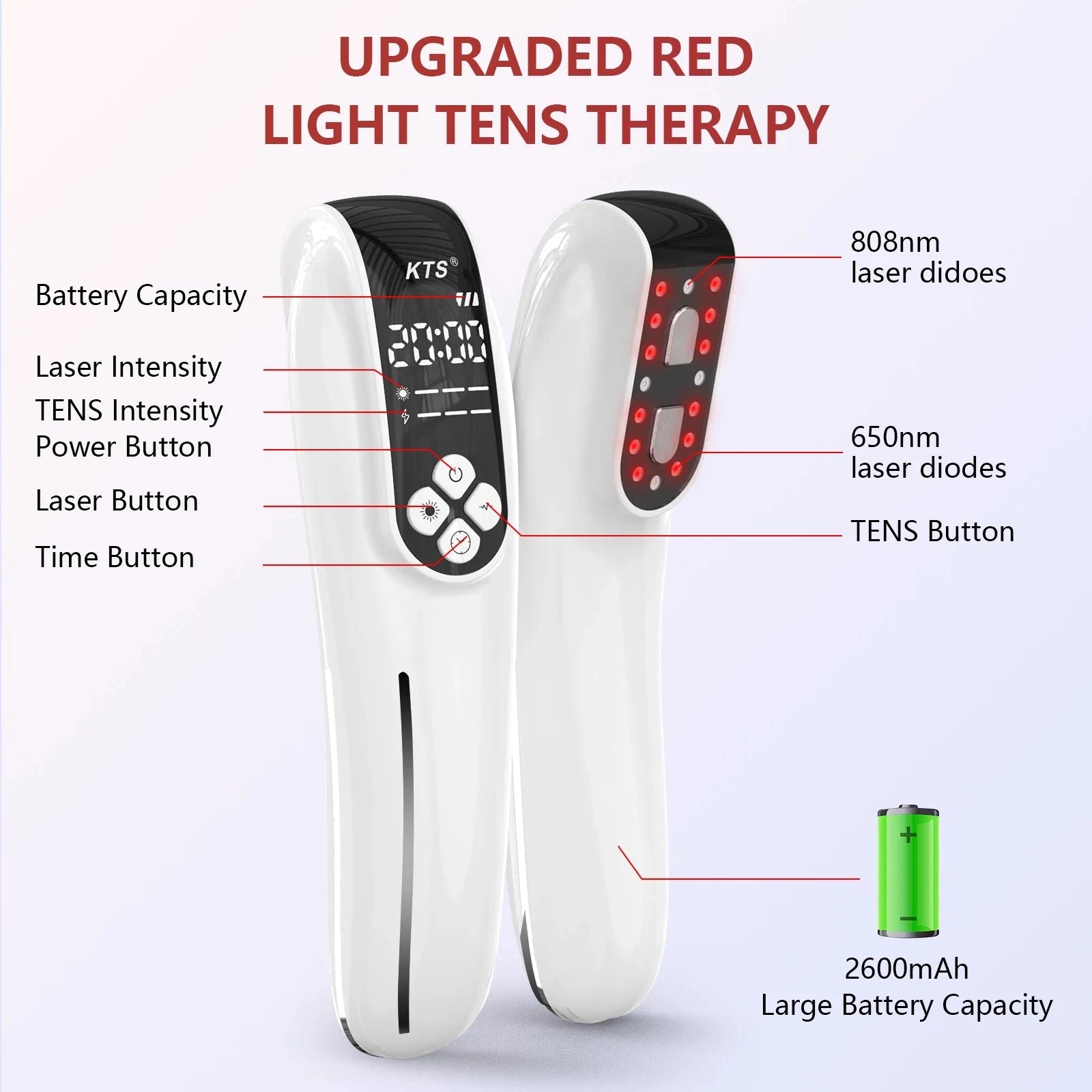 4x808nm Cold Laser Therapy Device - TENS & LLLT for Joint & Muscle Pain Relief | JUST FIT IN JUST FIT IN