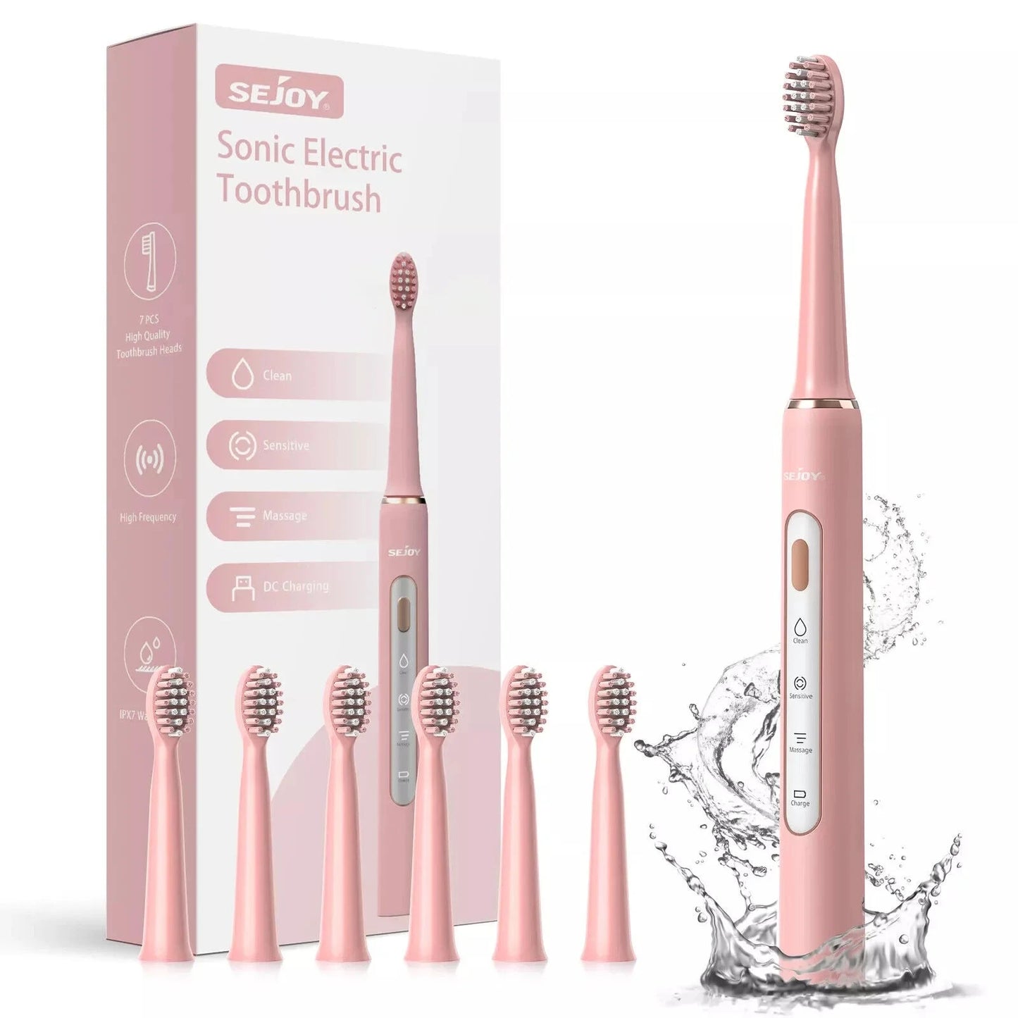 Sonic Electric Toothbrush - IPX7 Waterproof with 3 Modes & USB Charging | JUST FIT IN JUST FIT IN