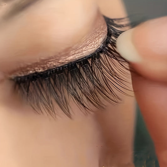 Self-Adhesive Eyelash Strips - 40pcs No-Glue False Eyelash Applicators JUST FIT IN