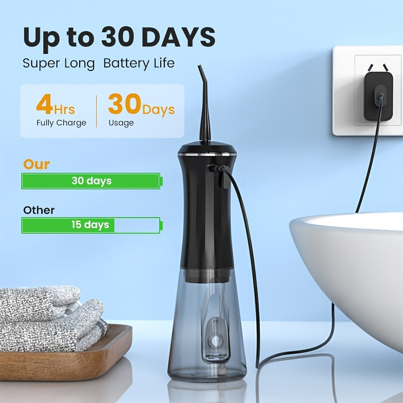 Sejoy Professional Dental Water Flosser - 5 Modes, 9 Tips, 350ml Tank & 30-Day Battery JUST FIT IN