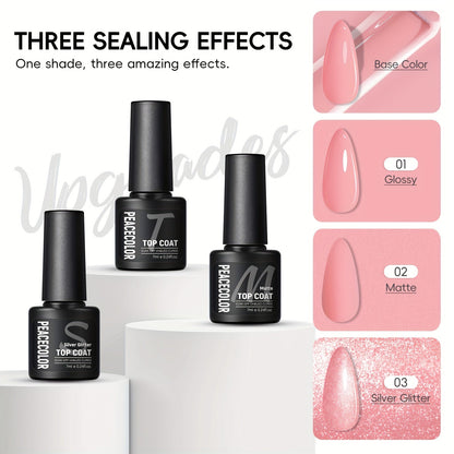 PEACECOLOR Gel Nail Polish Kit - 26 Piece Set with LED Lamp JUST FIT IN