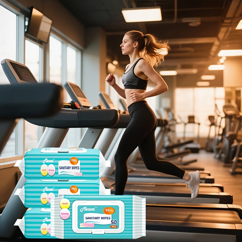 Mioszzi Travel Wipes - 6 Packs (300 Wipes Total) Non-Woven Cleaning Wipes JUST FIT IN