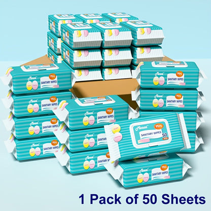 Mioszzi Travel Wipes - 6 Packs (300 Wipes Total) Non-Woven Cleaning Wipes JUST FIT IN