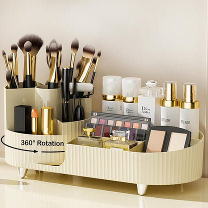 360° Rotating Makeup Organizer - Large Capacity Cosmetic Storage JUST FIT IN