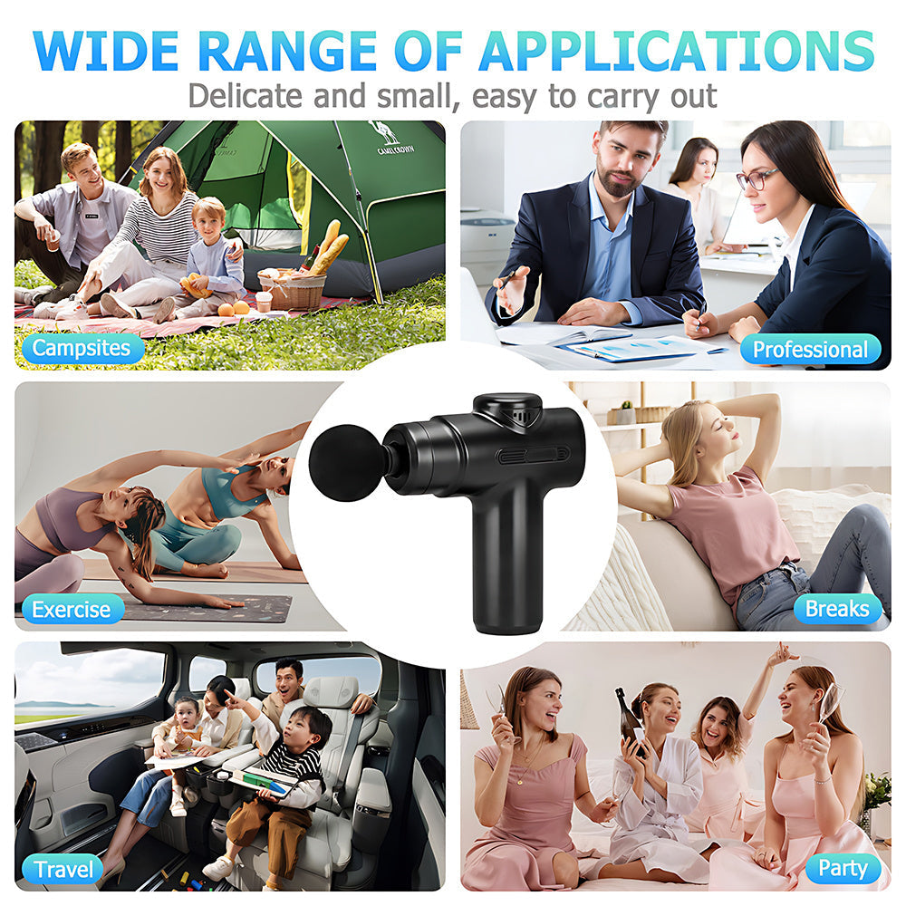 Mini Portable Neck Massager - USB Rechargeable Fascia Gun JUST FIT IN