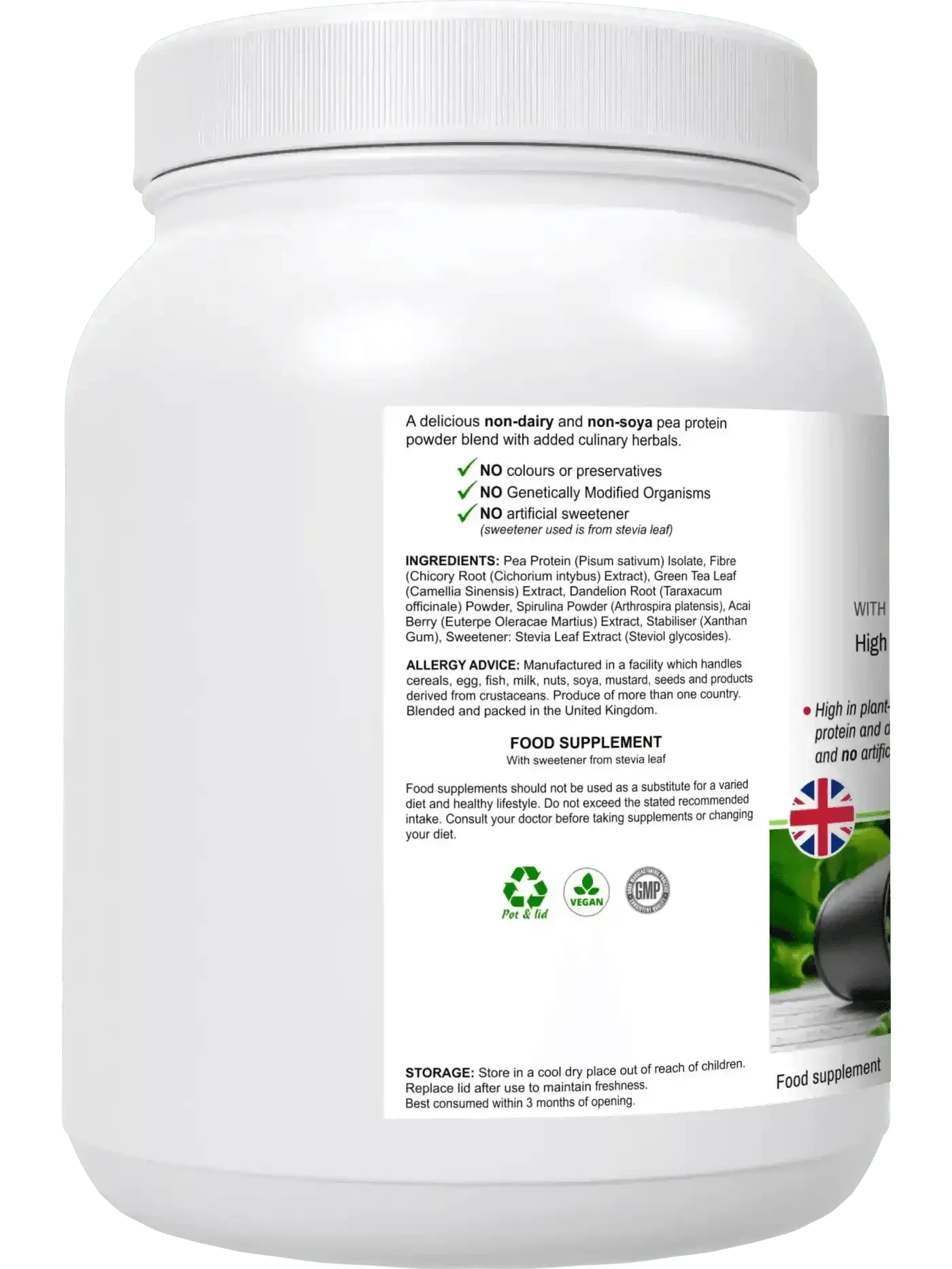 PeaPro - High Protein Vegan Pea Protein Powder BioBodyBoost