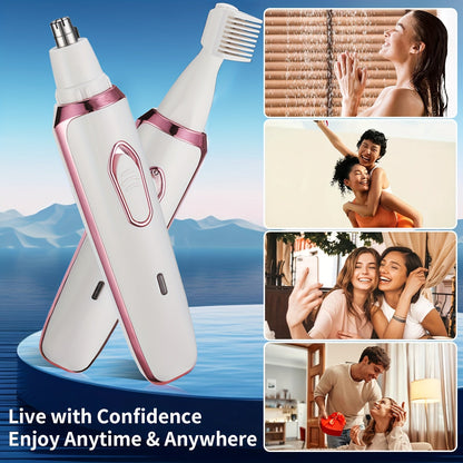 4-in-1 Women's Electric Hair Remover - USB Rechargeable Trimmer Set JUST FIT IN