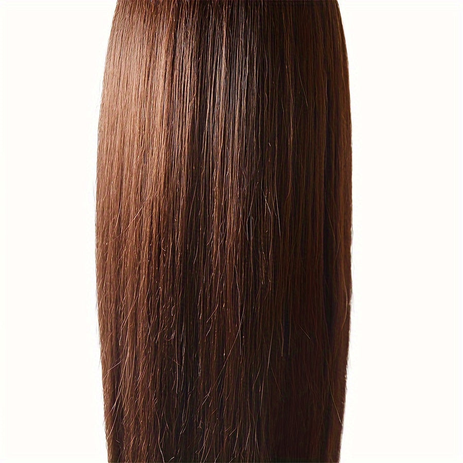 85% Human Hair Mannequin Head - Professional Training with Adjustable Stand JUST FIT IN