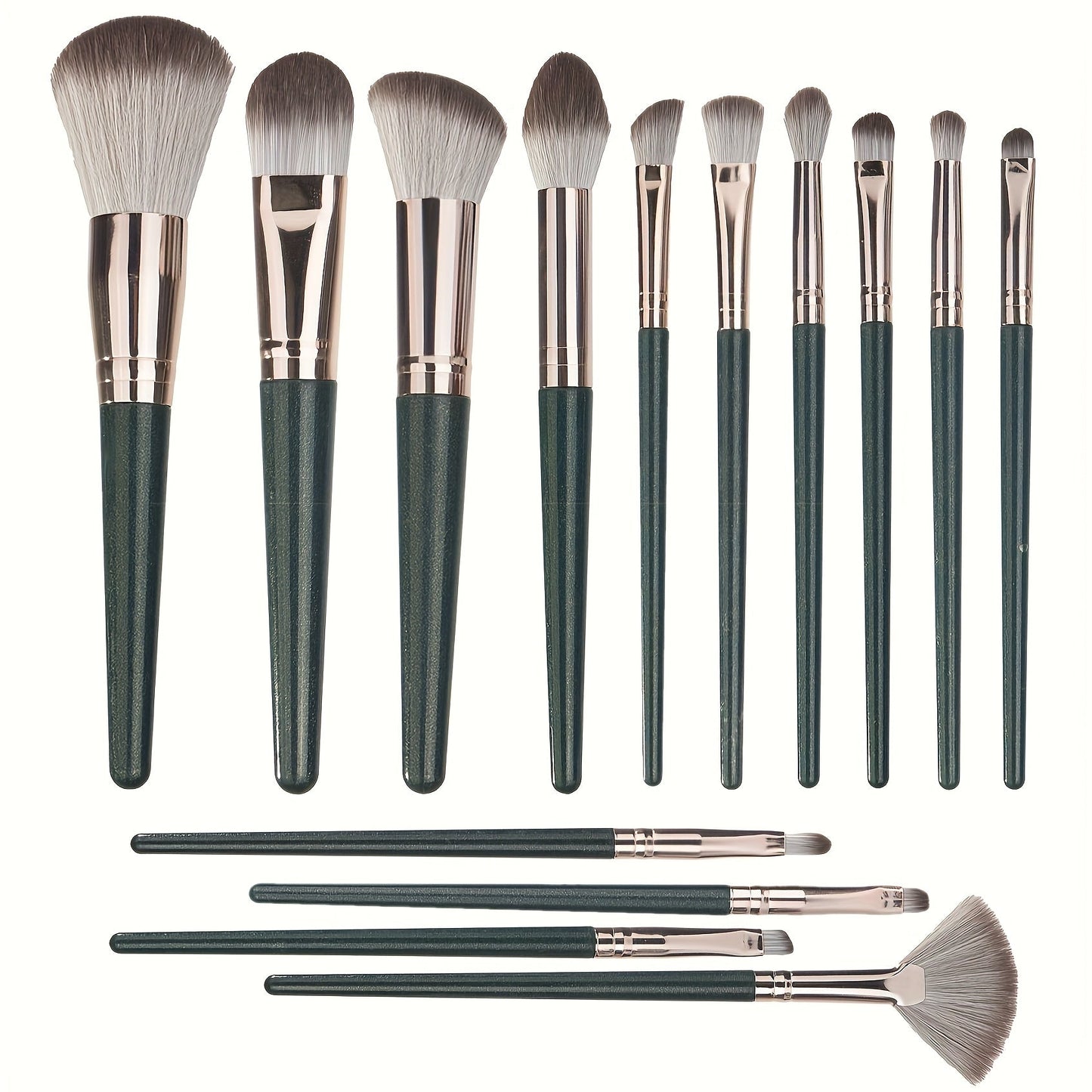 Professional Makeup Brush Set - 14 Piece Complete Collection JUST FIT IN