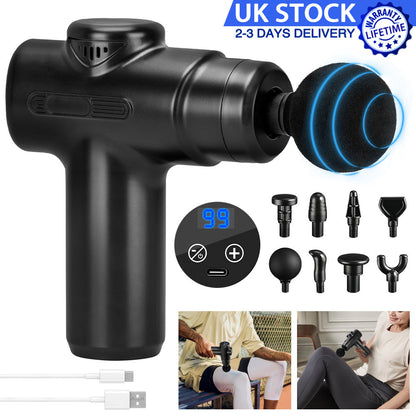 Mini Portable Neck Massager - USB Rechargeable Fascia Gun JUST FIT IN