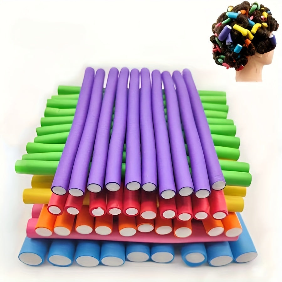 Heatless Hair Rollers - 20pcs Soft Foam Curling Rods for DIY Styling JUST FIT IN