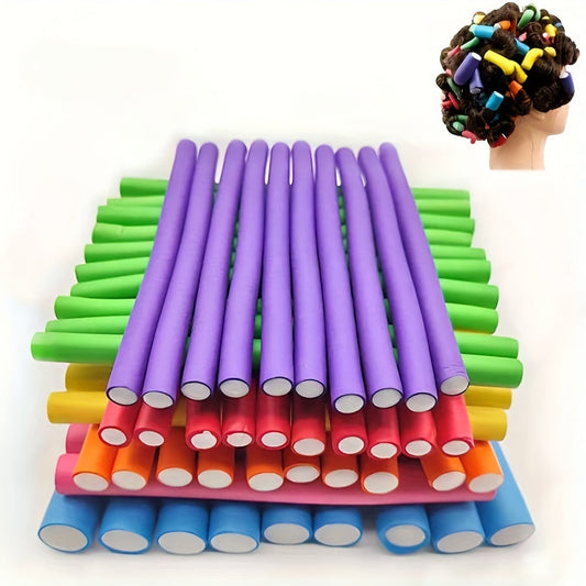 Heatless Hair Rollers - 20pcs Soft Foam Curling Rods for DIY Styling JUST FIT IN