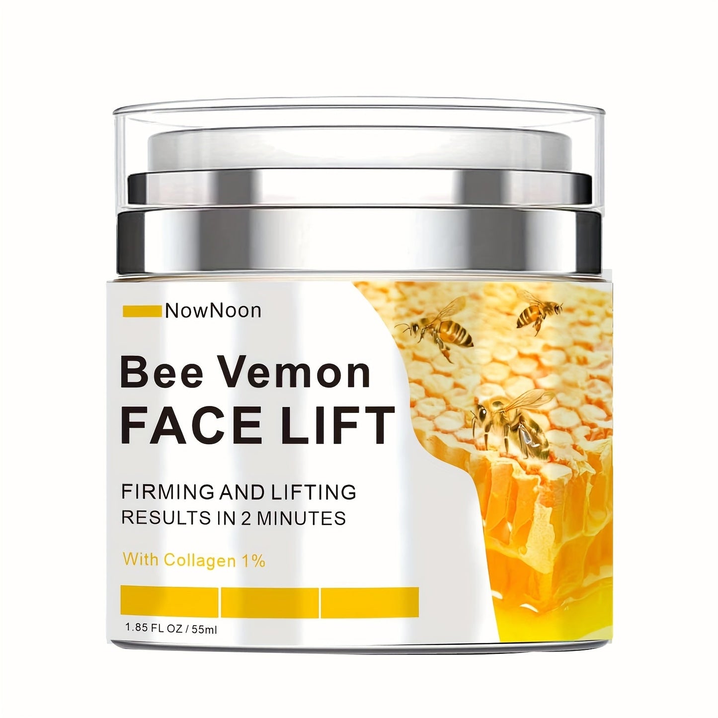 Bee Venom Instant Face Lift Cream - Tightens & Firms Skin with Hyaluronic Acid JUST FIT IN