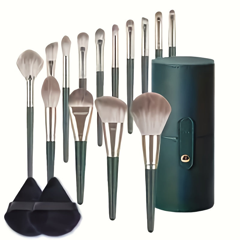 Professional Makeup Brush Set - 14 Piece Complete Collection JUST FIT IN