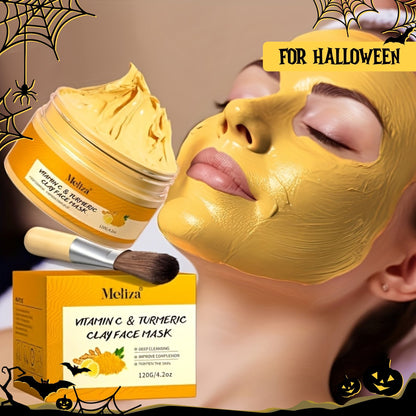 Turmeric & Vitamin C Deep Cleansing Facial Mask - Pore Refining Mud Mask JUST FIT IN