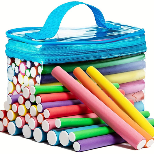 42pcs Flexible Curling Rods - No Heat Foam Hair Rollers for All Hair Types JUST FIT IN
