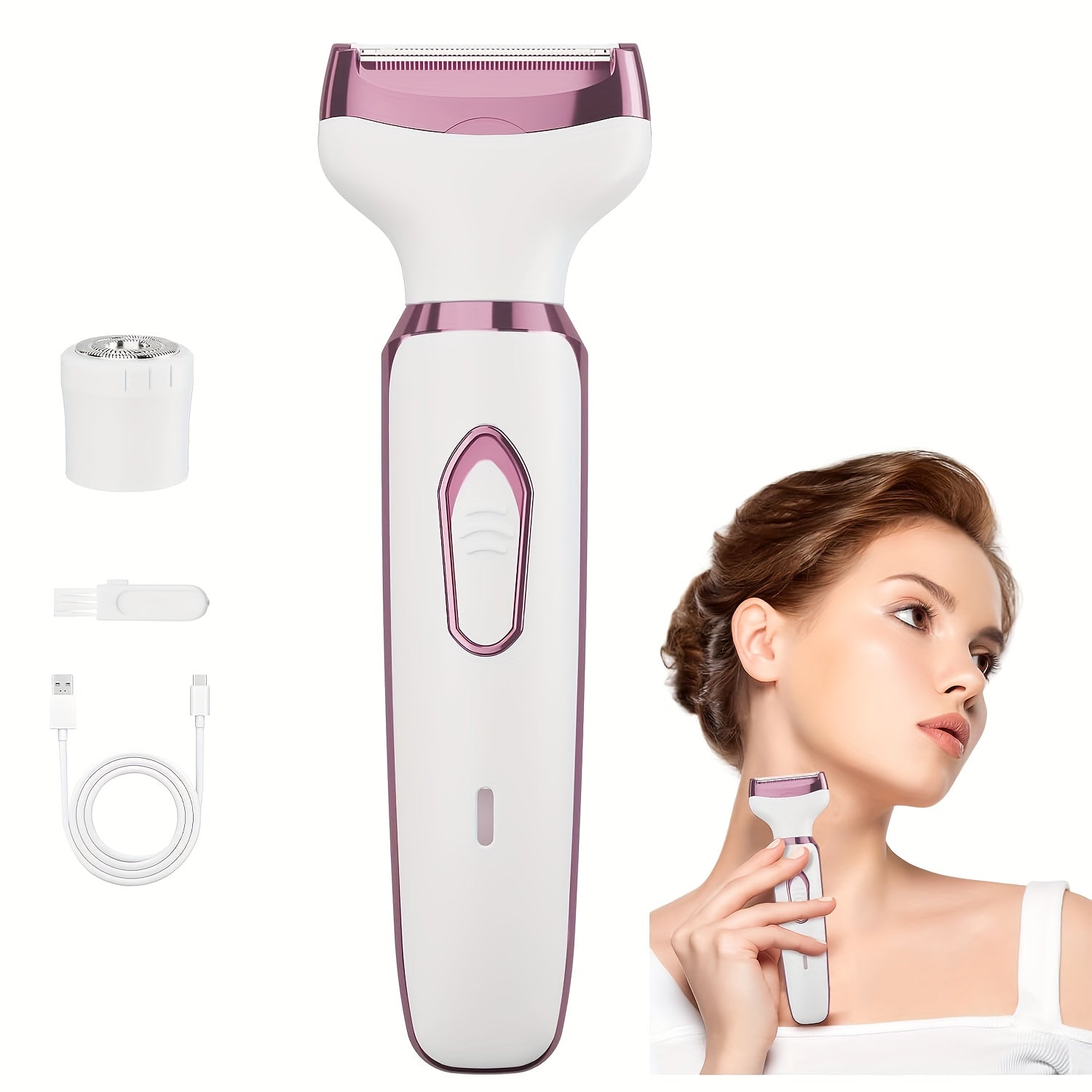 4-in-1 Women's Electric Hair Remover - USB Rechargeable Trimmer Set JUST FIT IN