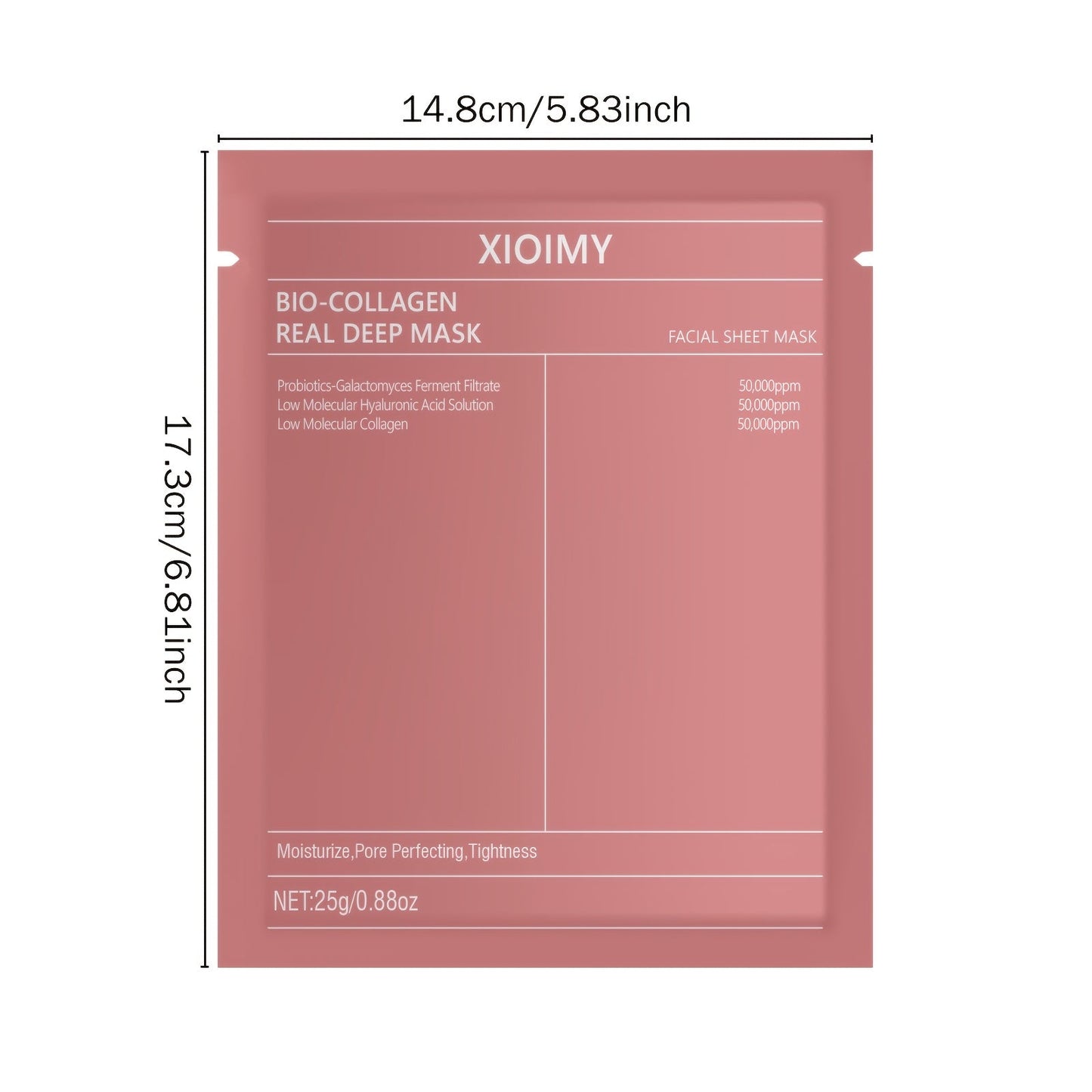 1pc/2pcs/3pcs Collagen Brightening Facial Mask; Deep Moisturizing, Hydrating, Firming Facial Light Beige, Keeping Light Beige Moist And Smooth, Gentle And Non Irritating, Containing Collagen And Hyaluronic Acid JUST FIT IN