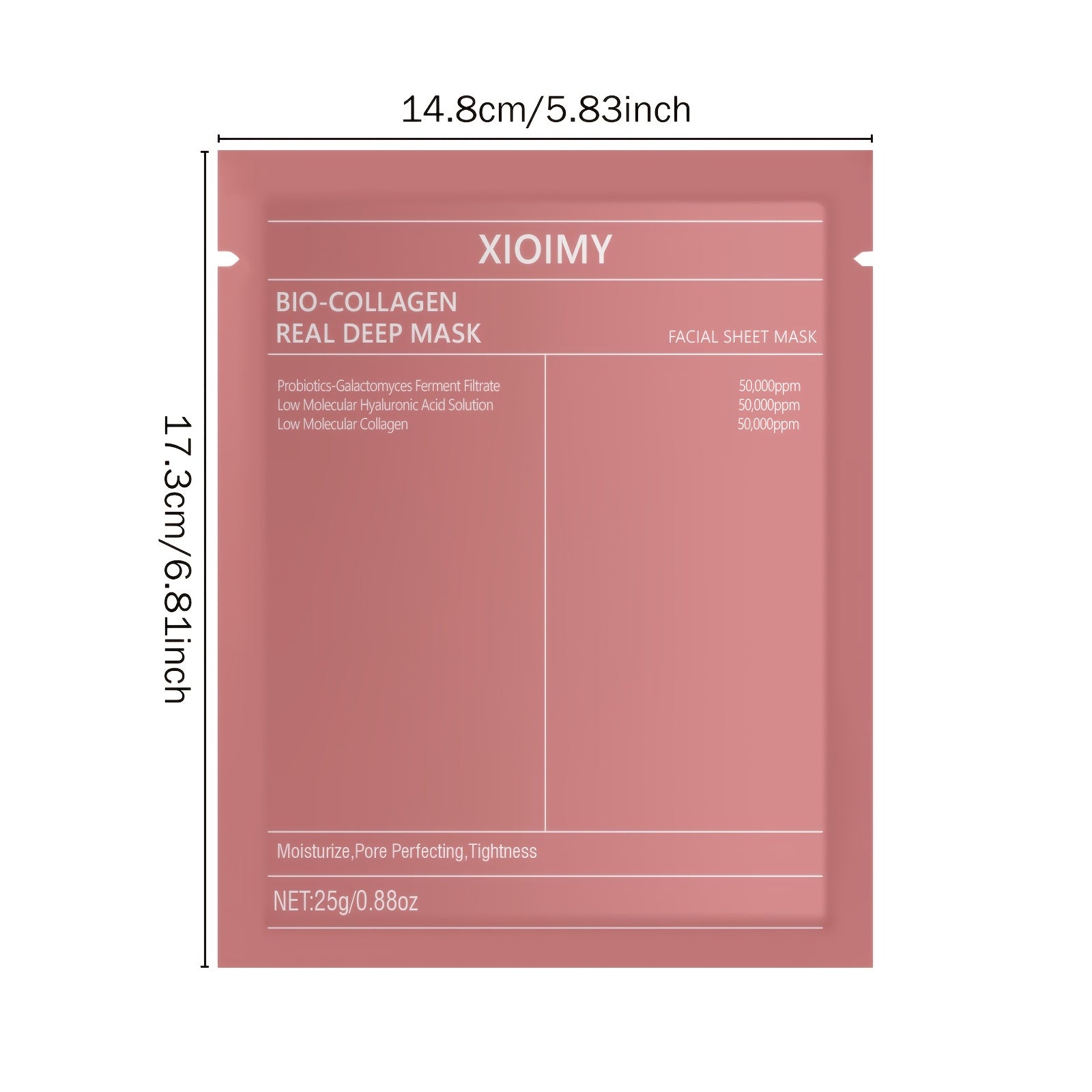 1pc/2pcs/3pcs Collagen Brightening Facial Mask; Deep Moisturizing, Hydrating, Firming Facial Light Beige, Keeping Light Beige Moist And Smooth, Gentle And Non Irritating, Containing Collagen And Hyaluronic Acid JUST FIT IN