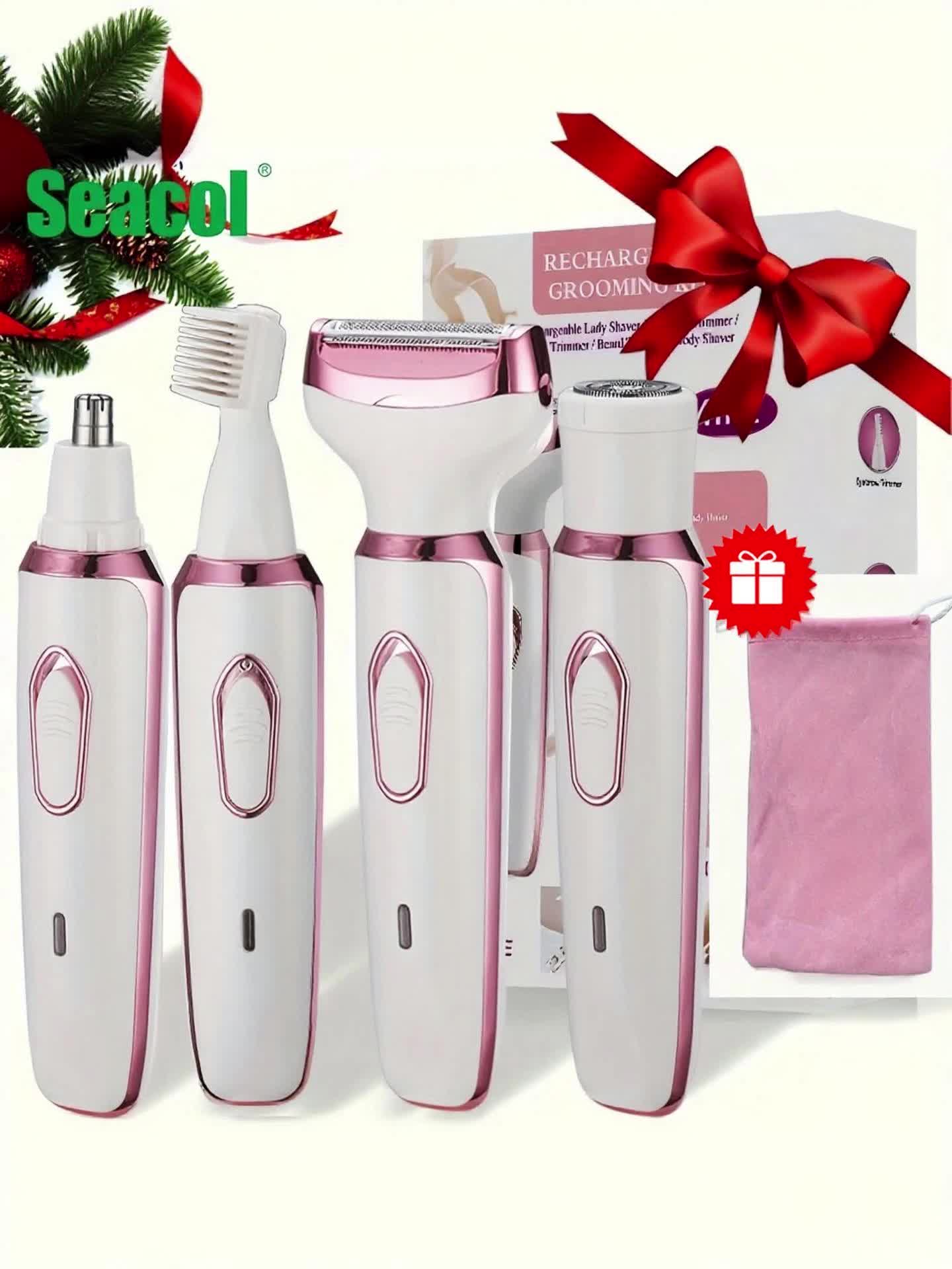 4-in-1 Women's Electric Hair Remover - USB Rechargeable Trimmer Set JUST FIT IN
