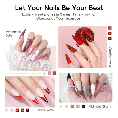 PEACECOLOR Gel Nail Polish Kit - 26 Piece Set with LED Lamp JUST FIT IN