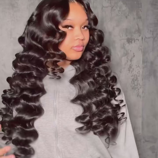 13x6 HD Lace Frontal Wig - 30-40 Inch Loose Deep Wave Curly Human Hair | JUST FIT IN JUST FIT IN