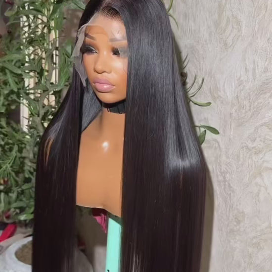 13x4 13x6 HD Lace Front Wig - 30-40 Inch Bone Straight 100% Human Hair Glueless | JUST FIT IN JUST FIT IN