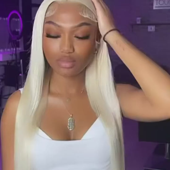 13x4 13x6 HD Lace Frontal Wig - 40-46 Inch 613 Blonde Straight Human Hair | JUST FIT IN JUST FIT IN