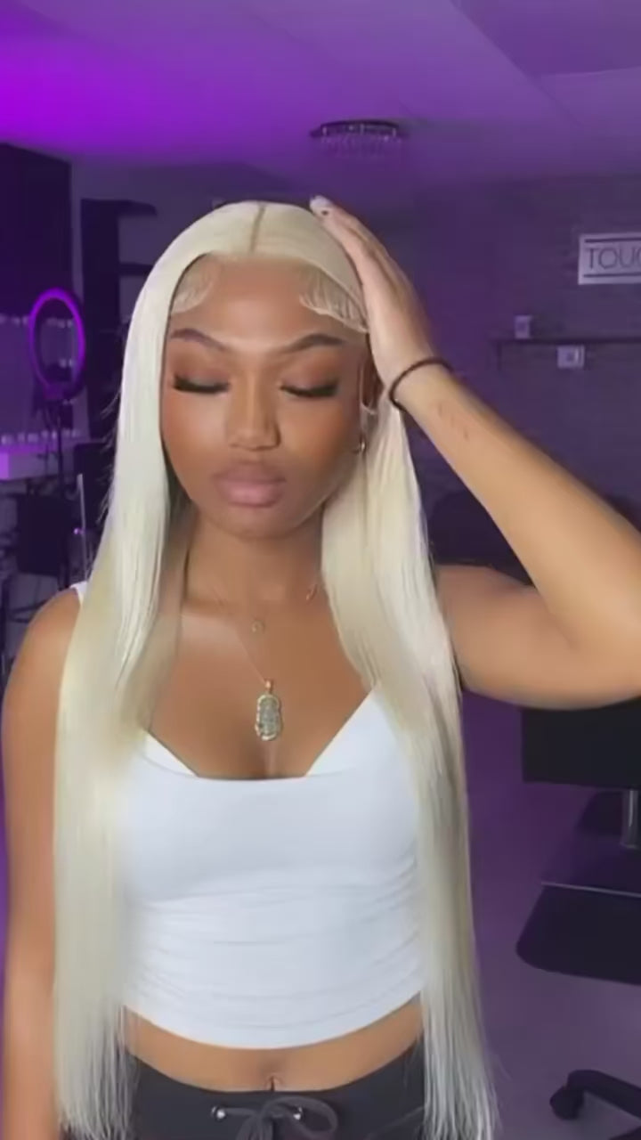 13x4 13x6 HD Lace Frontal Wig - 40-46 Inch 613 Blonde Straight Human Hair | JUST FIT IN JUST FIT IN